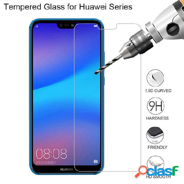 2pcs tempered glass for huawei y9 p smart 2018 p20 lite mate