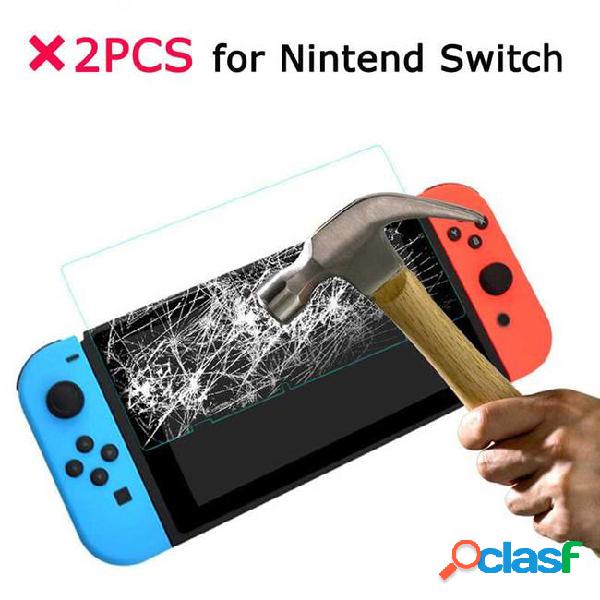 2pcs tempered glass for nintend switch screen protector on