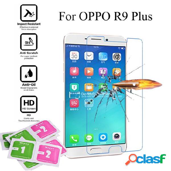 2pcs tempered glass for oppo r9 r9s r9 plus r9s plus screen