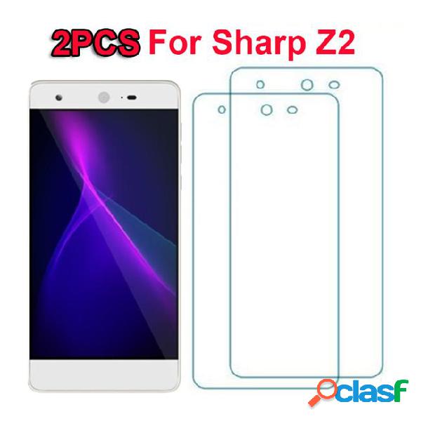 2pcs tempered glass for sharp z2 case glass 9h