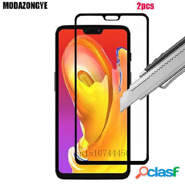 2pcs tempered glass oneplus 6 screen protector oneplus 6