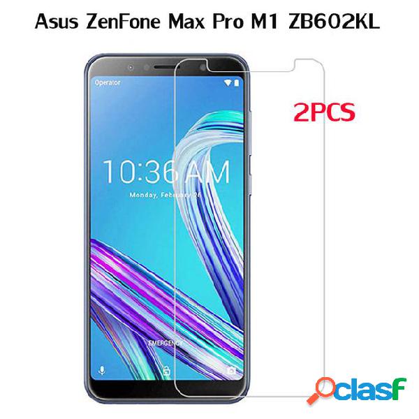 2pcs tempered glass scratch protective front film for asus