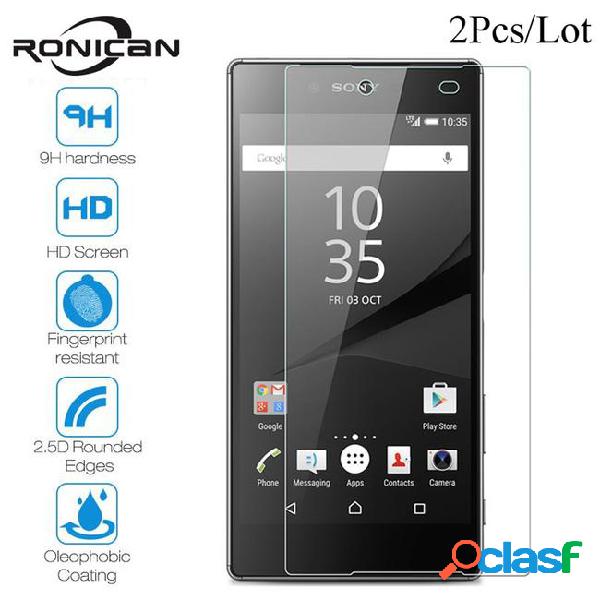 2pcs z5 screen protector 9h tempered glass for sony z5 dual
