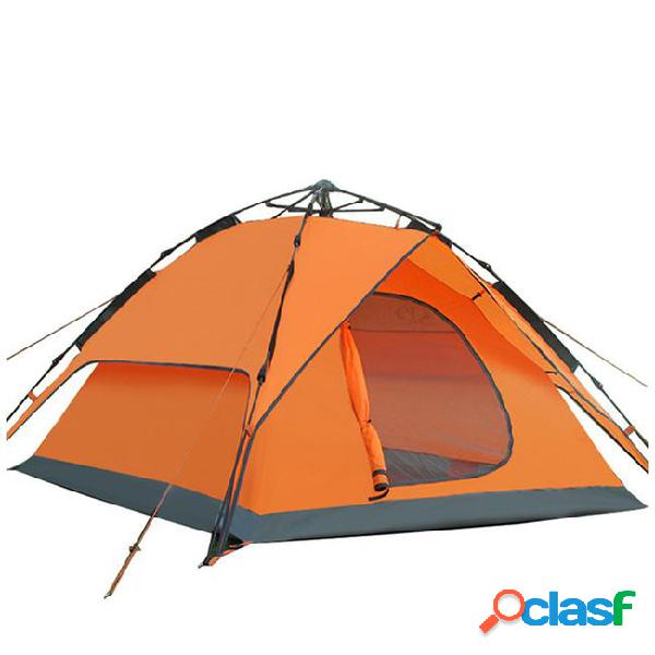 3-4 person automatic speed open tents double layer camping