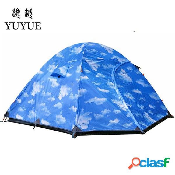 3-4 person two layer waterproof camping tent travel tents