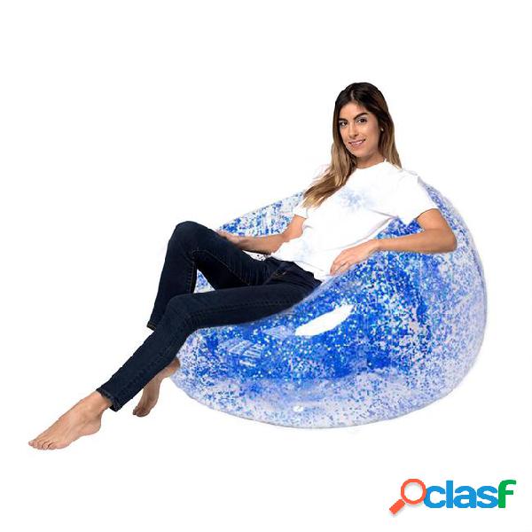 3 colors 100cm inflatable sofa colorful glitters air