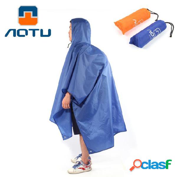 3 in 1 raincoat backpack rain cover waterproof tent hood