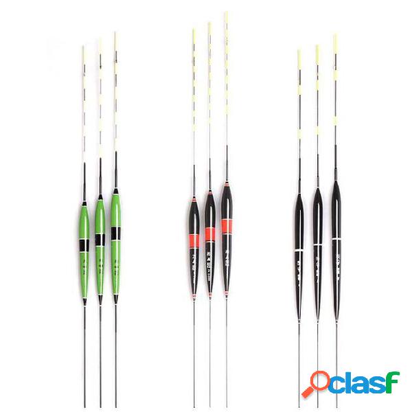 3 pcs smart fishing float led light night luminous floats