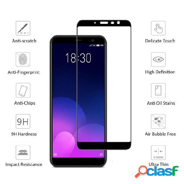 30 pcs/lot 9h tempered glass for meizu m6t full coverage