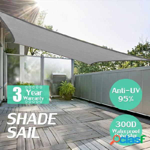 300d waterproof polyester rectangle awning sun shading net
