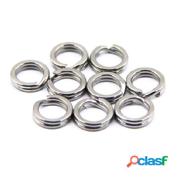 300pcs split rings diy jump rings fishing tackle accessories