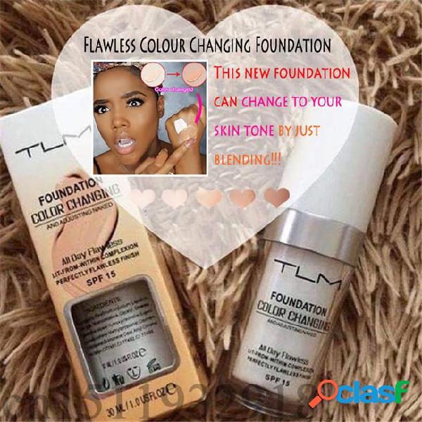 30ml tlm flawless color changing liquid foundation concealer