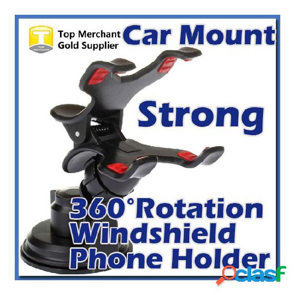 360 degree car windshield mount mobile phone strong mounts