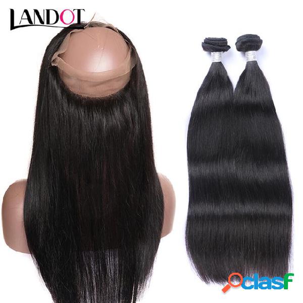 360 full lace frontal closure with brazilian straight virgin