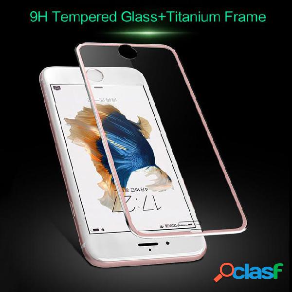 3d curved full covered titanium alloy edge tempered glass