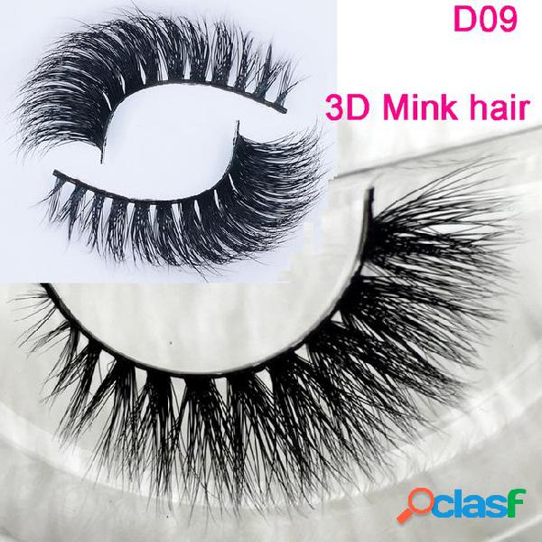 3d mink eyelashes wholesale 100% real mink hair handmade