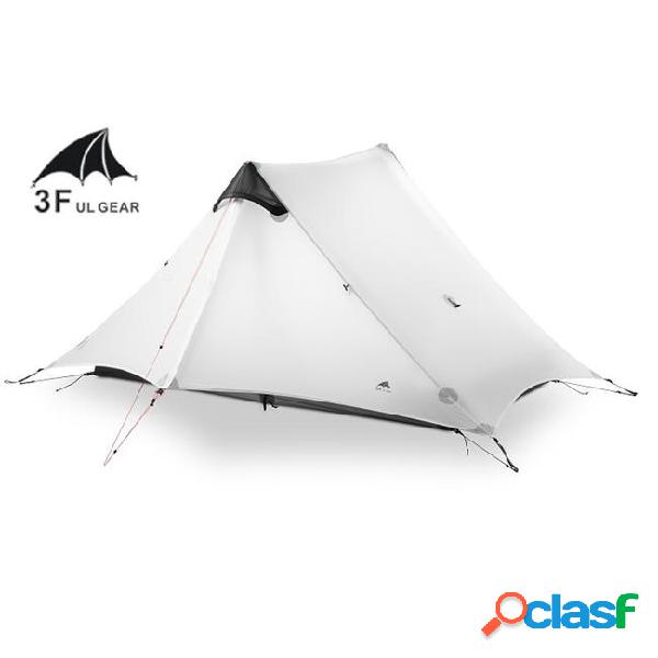 3f ul gear lanshan 2 person camping tent no pole ultralight