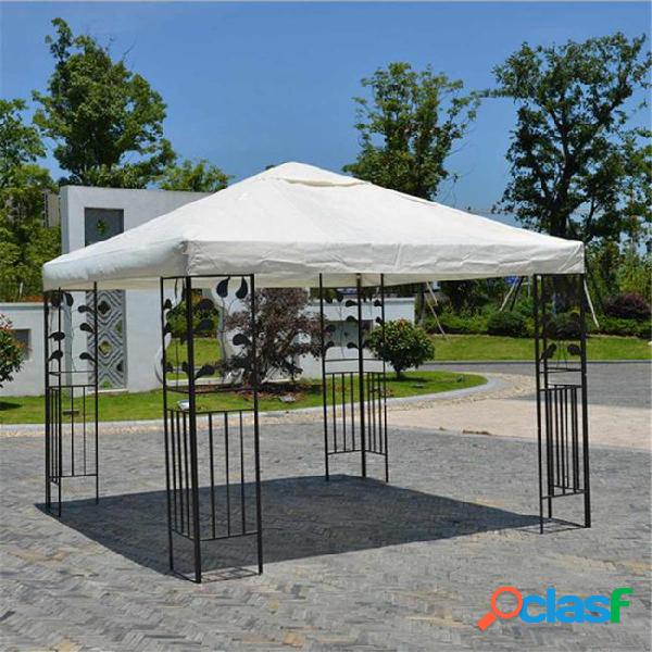 3x3m 300d canvas camping hiking sun shelter outdoor tent