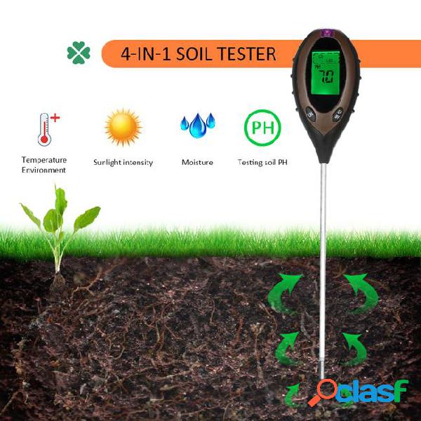 4 in 1 plant flowers soil ph moisture light soil meter