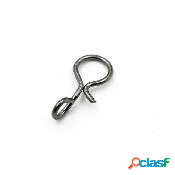 40pcs shared with fish black color fly fishing snap quick