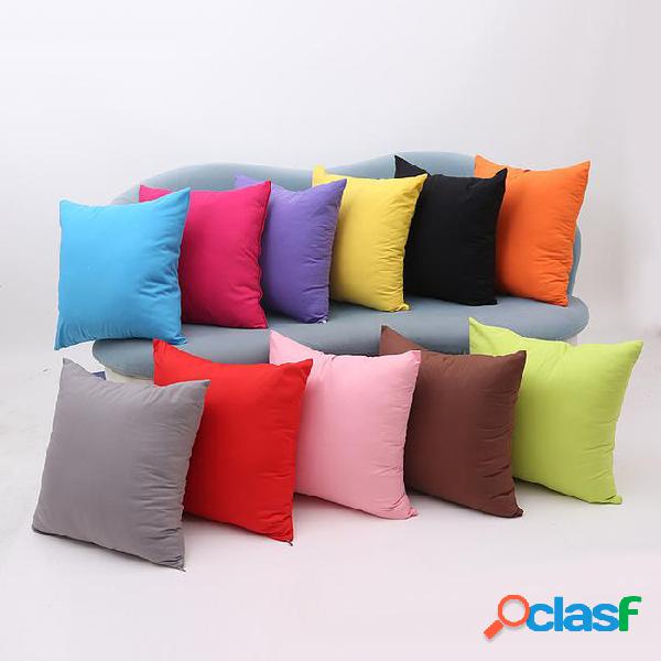 45x45cm pillow case home sofa throw pillowcase pure color