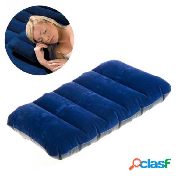 47x30cm camping mattress portable inflatable flocked pillow