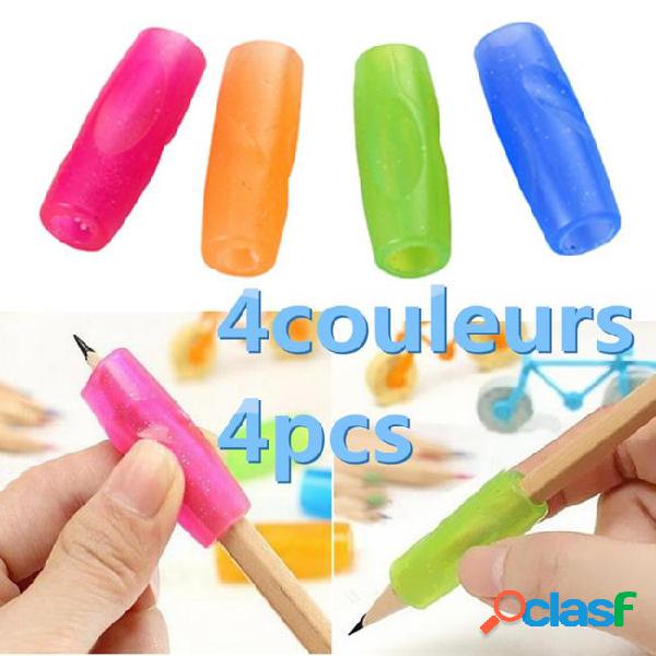 4pcs/set children silicone pencil holder pen writing aid