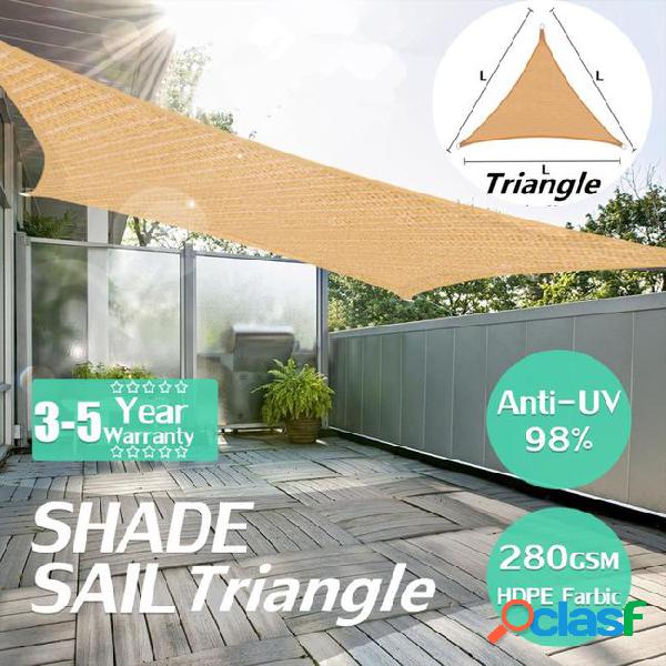 4x4x4m heavy duty sun shade sail outdoor triangle awning