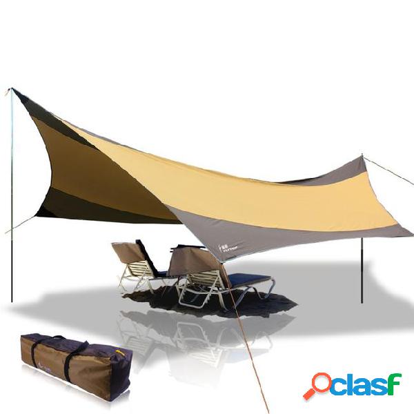 5.5m*5.6m large sun shelter awning outdoor picnic camping