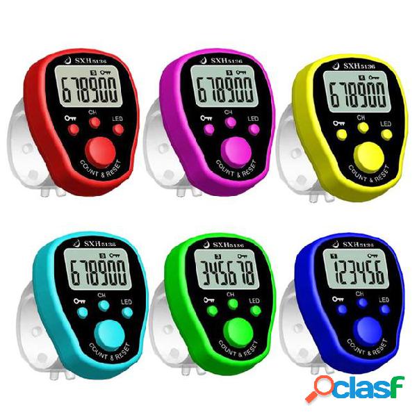 5 channel finger counter lcd electronic digital chanting