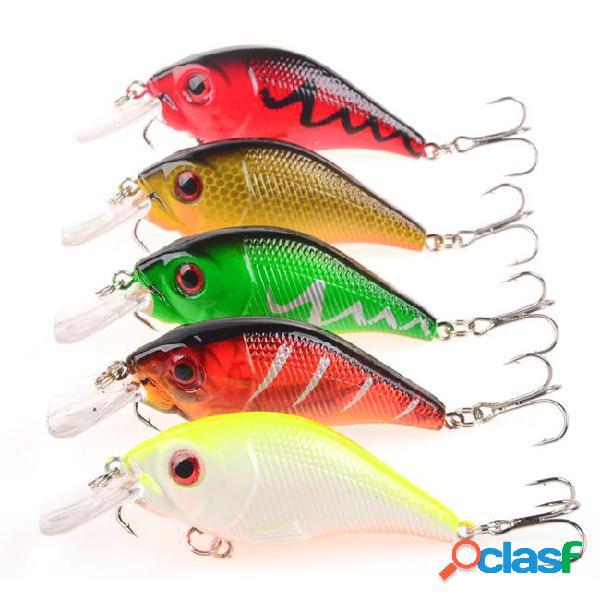 5-color 7.5cm 11.2g crank plastic hard baits & lures fishing