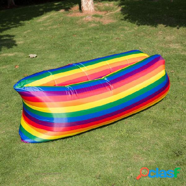 5 colors camouflage lounge sleep bag rainbow lazy inflatable