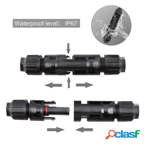 5 pares MC4 portátil impermeable macho / hembra pin