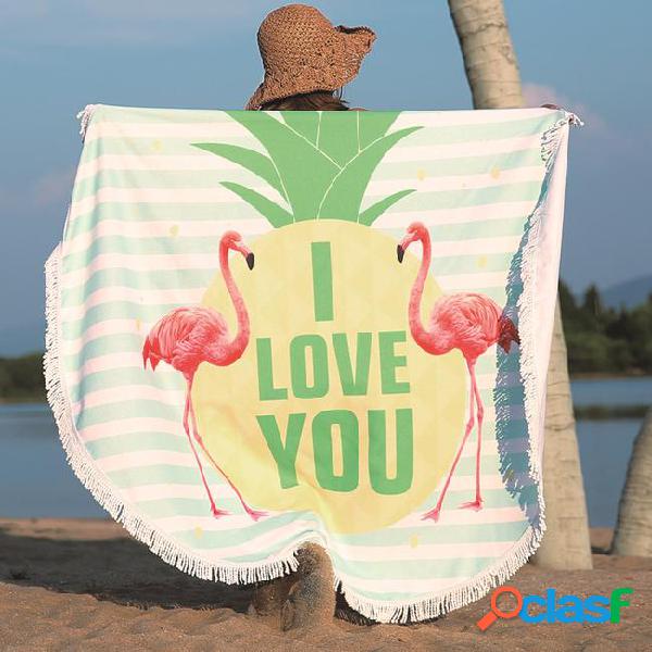 5 styles 150cm flamingo beach towel tapestry towel round