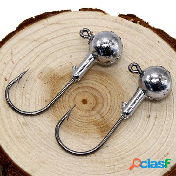 50pcs 1.8/2.5/3.5/5/7/10/14/20g leads hook high carbon steel