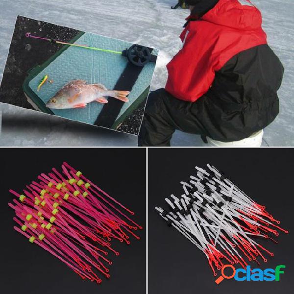 50pcs mini winter ice fishing rod plastic winter fishing