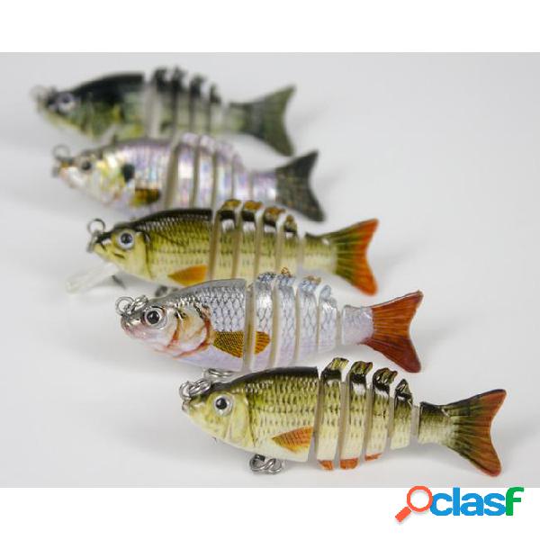 5cm 2.5g multi jointed fishing lures hard baits lifelike 6