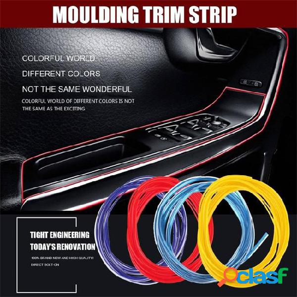 5m gap red line interior moulding car edge trim accessory