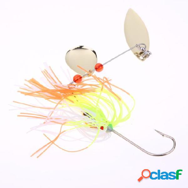 5pcs fishing spinner lures bass crankbait bait tackle crank