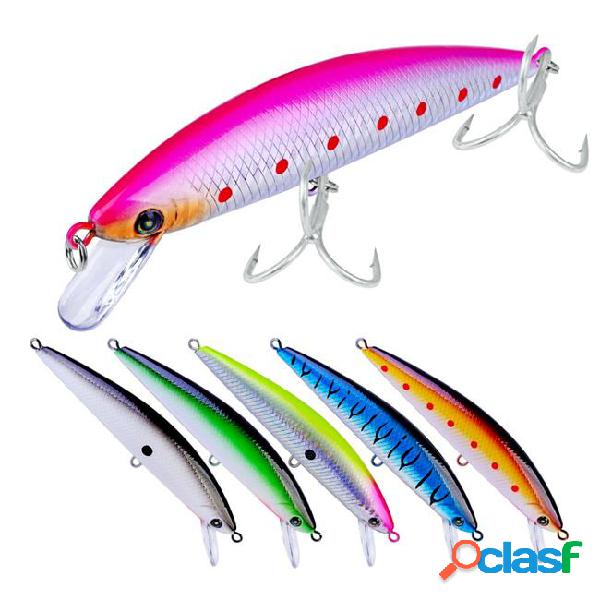6-color 13cm 41g minnow plastic hard baits & lures fishing