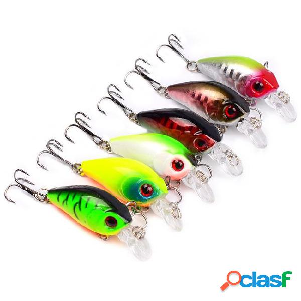 6-color 4cm 3.55g crank plastic hard baits & lures fishing
