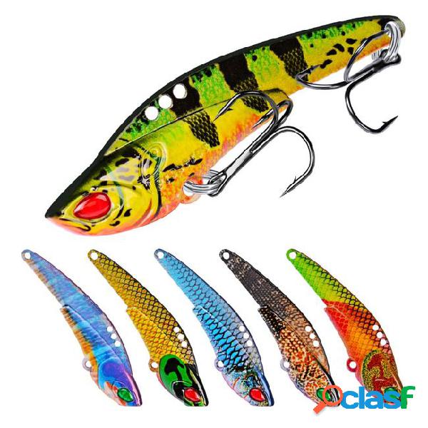 6-color 6cm 12g vib spoons fishing hooks fishhooks 8# hook
