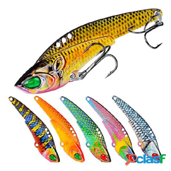6-color 7cm 17g vib spoons fishing hooks fishhooks 8# hook