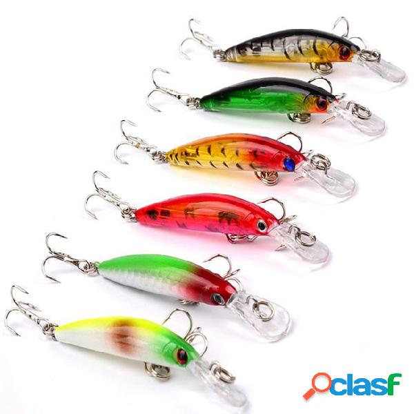 6-color 7cm 3.3g minnow plastic hard baits & lures fishing