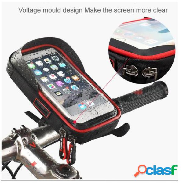 6 inch bike bicycle waterproof cell phone bag holder