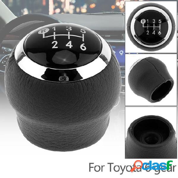 6 speed abs plastic + pu leather manual transmission gear