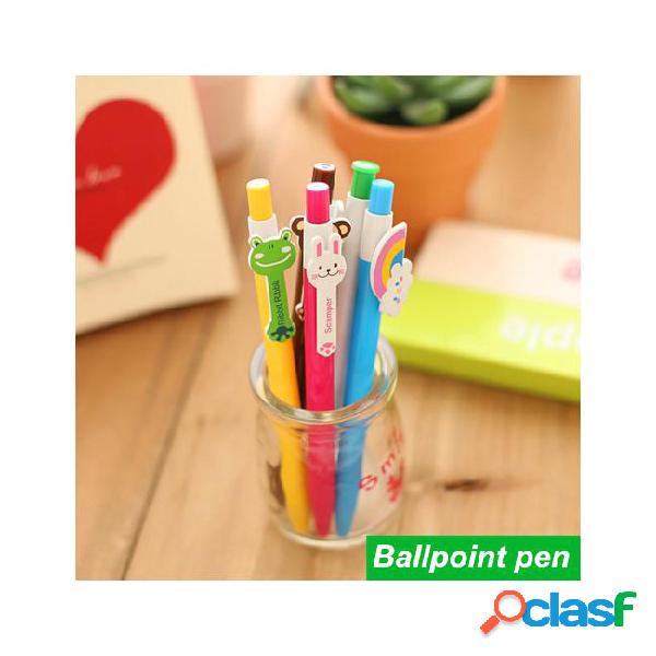 60 pcs/lot cute ballpoint pens kawaii stationery ballpen