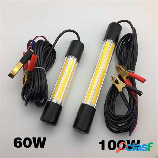 60w 100w 12v cob led underwater night fishing boat light