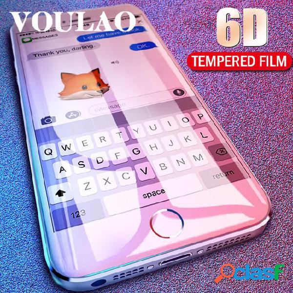 6d edge tempered glass for iphone x 7 8 6 6s plus screen