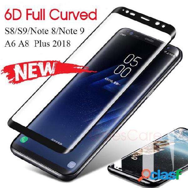 6d full curved tempered glass for s8 s9 note 8 note 9 screen